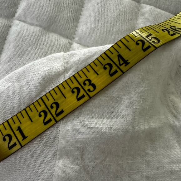 TERZO MILLENNIO Womens Top Medium White Linen Crochet Trim Summer Made in Italy - Picture 11 of 11